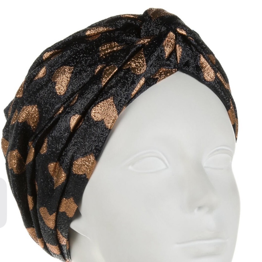 Gucci Black and Gold Heart Lucina Headband - Picture 4 of 4